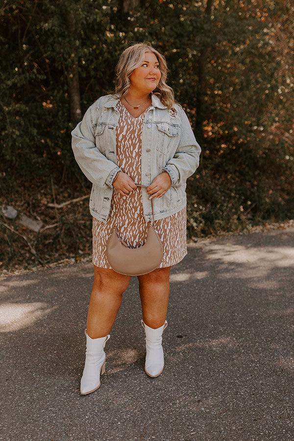 Impressions Chic Mindset Knit Mini Dress Curves