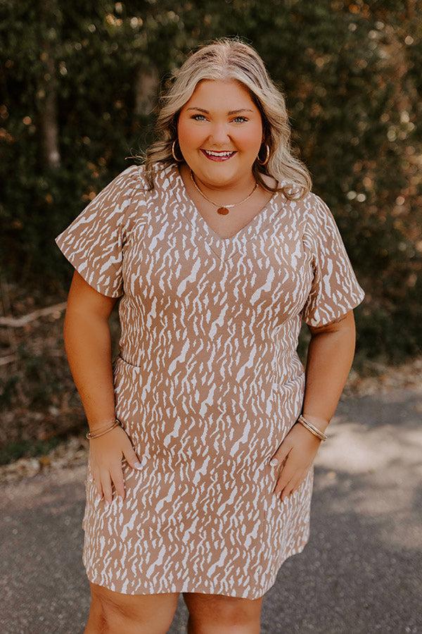 Impressions Chic Mindset Knit Mini Dress Curves
