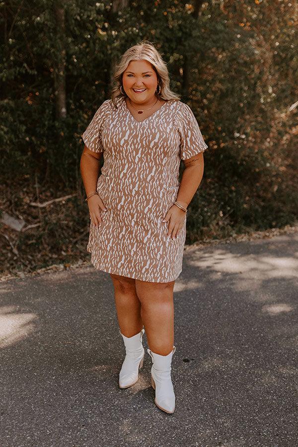 Impressions Chic Mindset Knit Mini Dress Curves