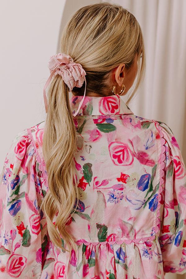 Impressions Chic Mindset Scrunchie In Pink