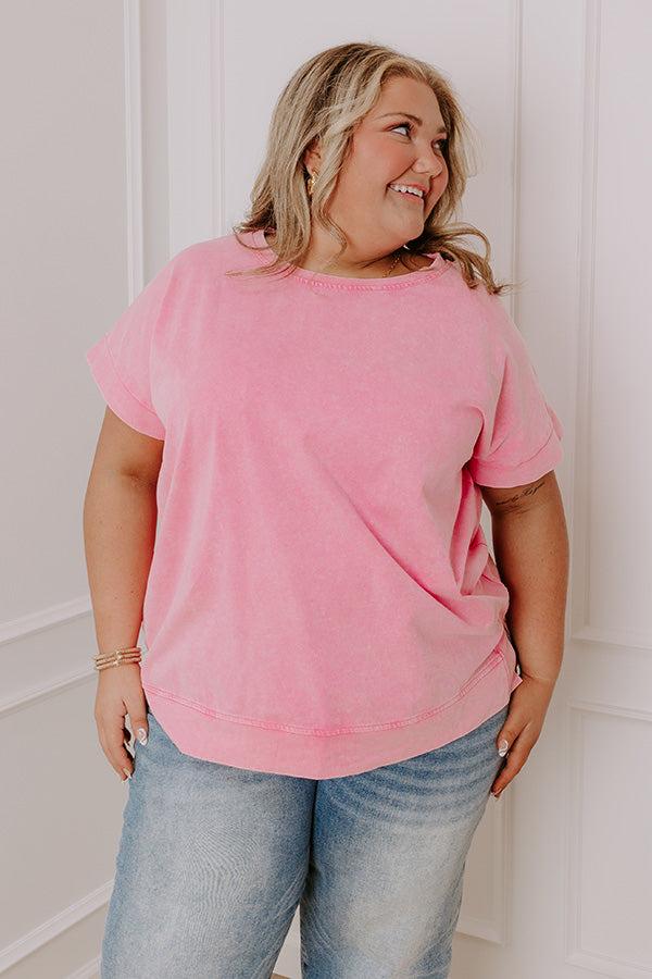 Impressions Chic Mindset Vintage Wash Tee Curves