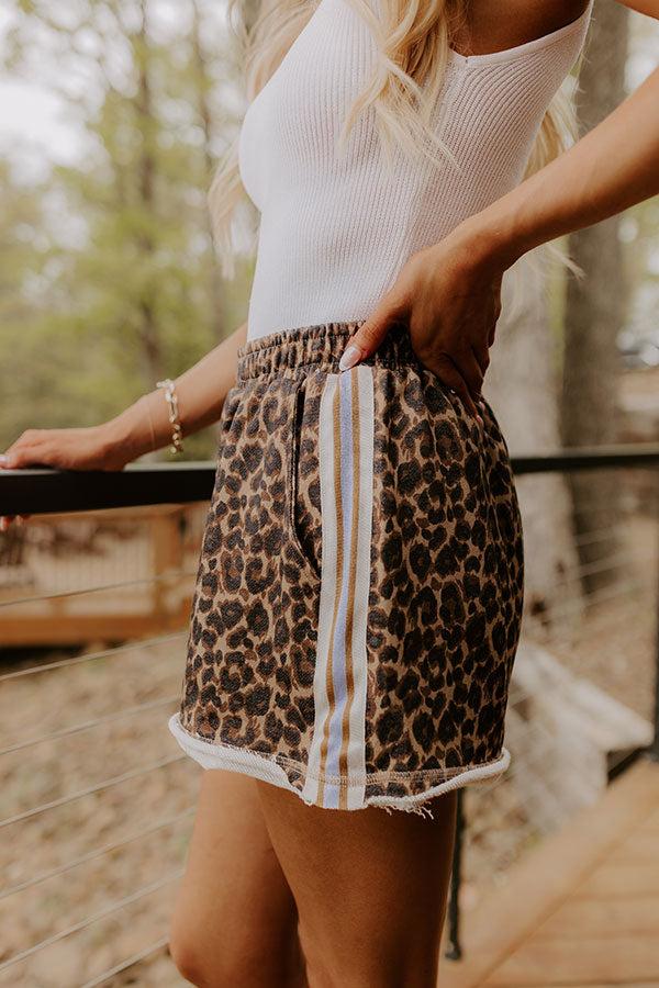 Impressions Chic Moment High Waist Leopard Shorts