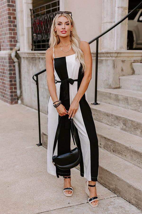 Impressions Chic Moment Linen-Blend Jumpsuit