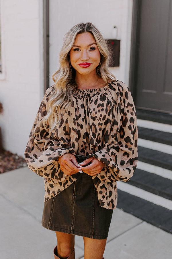 Impressions Chic Statement Leopard Top