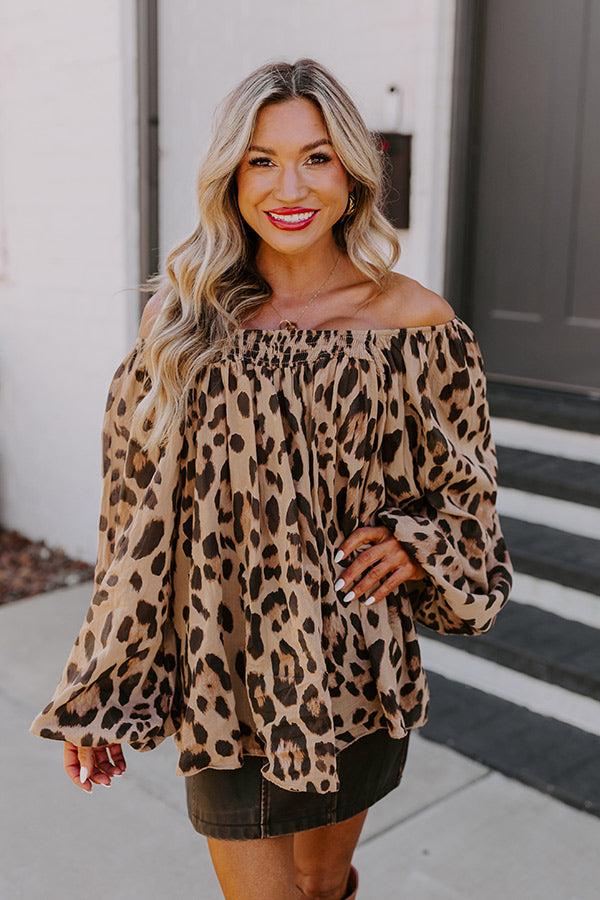 Impressions Chic Statement Leopard Top