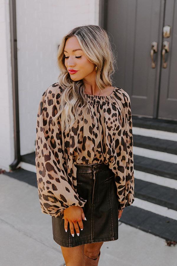 Impressions Chic Statement Leopard Top