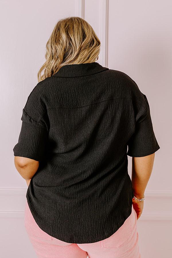 Impressions Chill Touch Button Up Top Curves