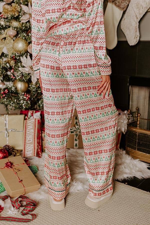 Impressions Christmas Morning Satin Pajama Pants