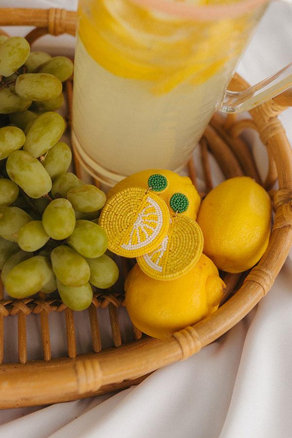 Impressions Citrus Sweet Beaded Earrings