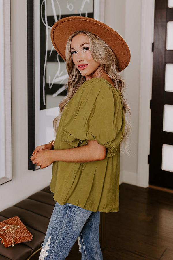 Impressions City Dream Shift Top In Lime