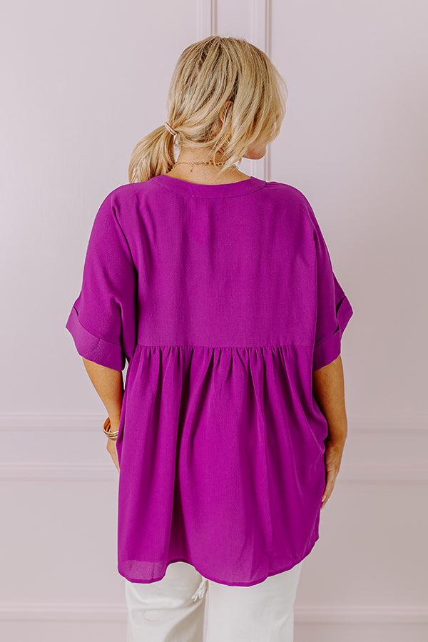 Impressions City Escape Shift Top In Orchid Curves