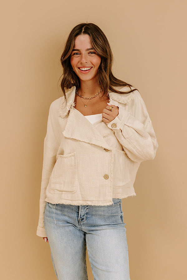 Impressions City Layers Linen-Blend Jacket