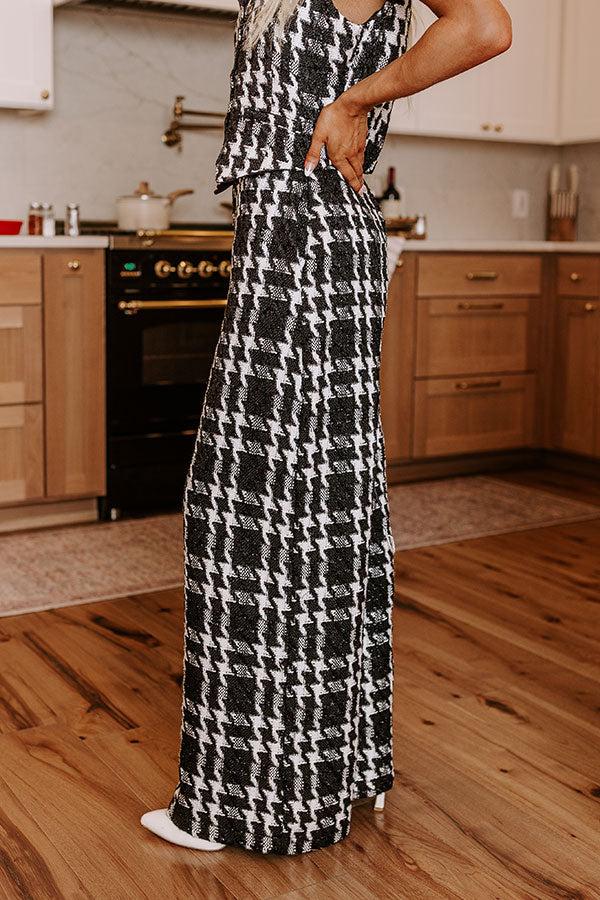 Impressions City Socialite High Waist Tweed Pants