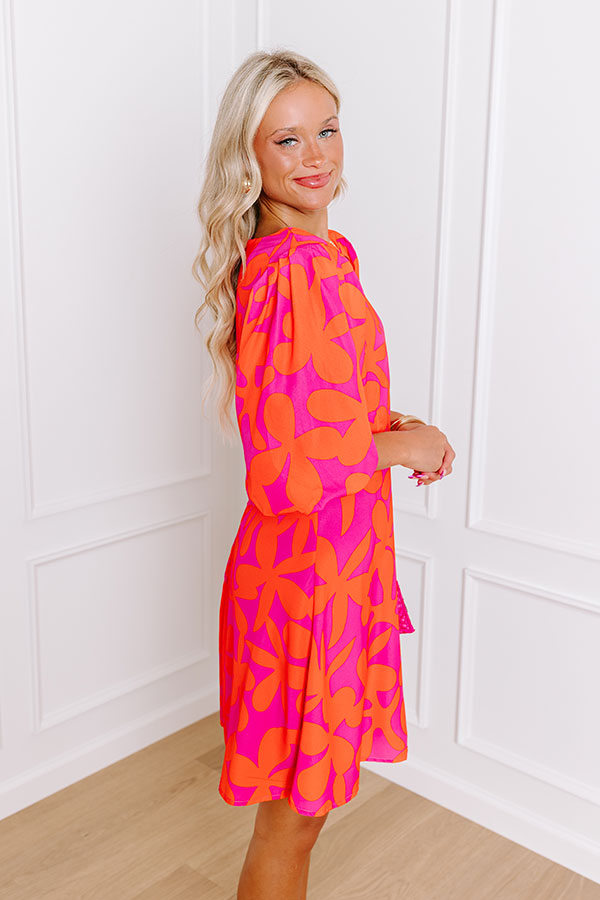 Impressions Cityscape Chic Floral Mini Dress