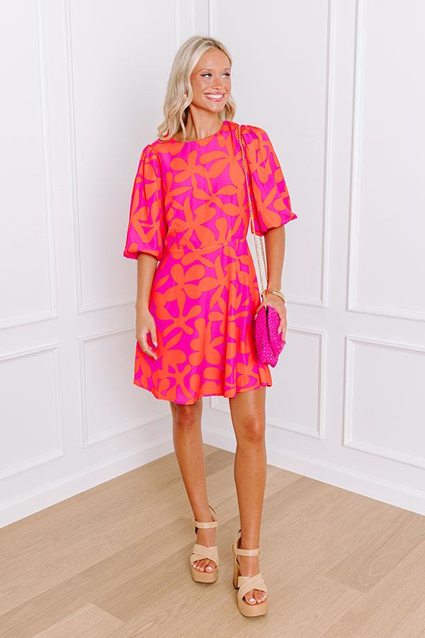 Impressions Cityscape Chic Floral Mini Dress