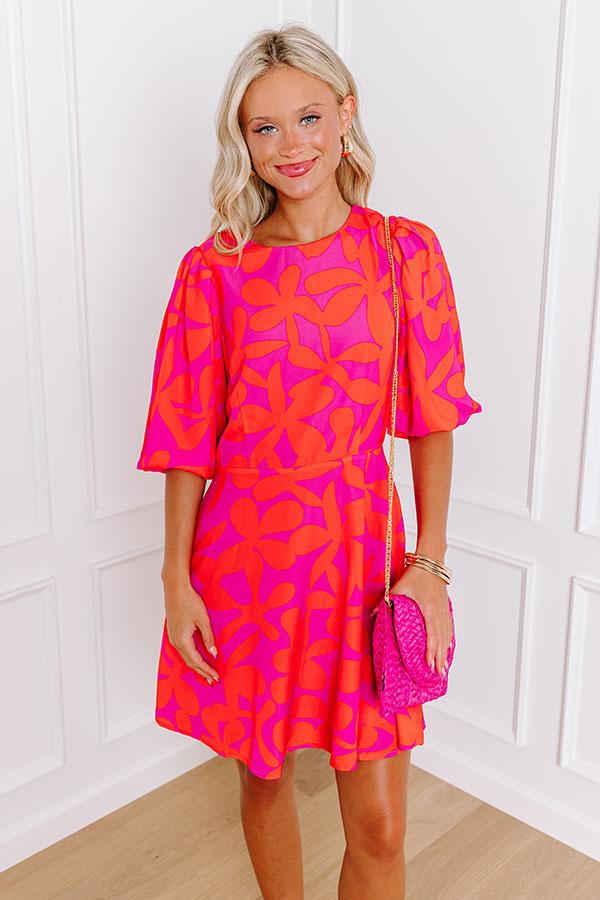 Impressions Cityscape Chic Floral Mini Dress