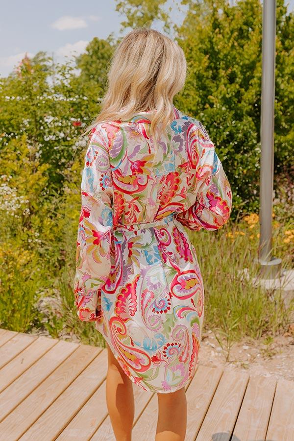 Impressions Cityscape Moment Satin Mini Dress