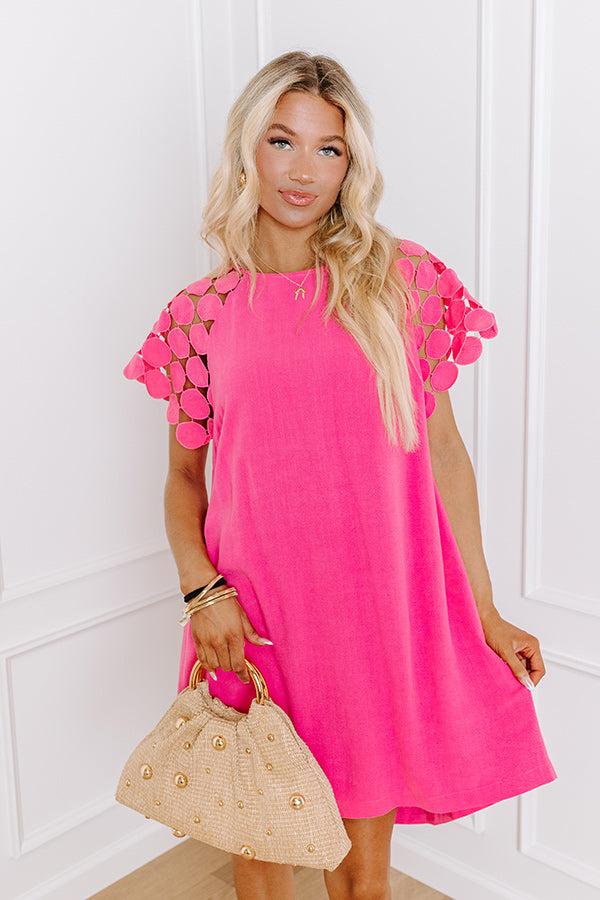 Impressions Class Act Linen-Blend Mini Dress