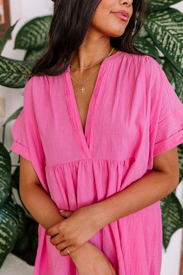 Impressions Clever Moment Shift Dress In Pink