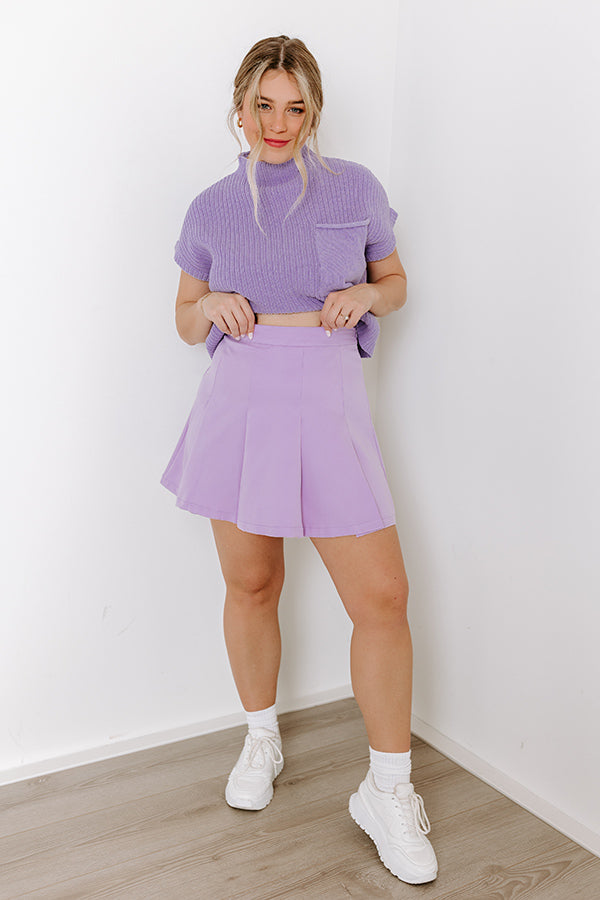 Impressions Clever Moment Skirt In Lavender