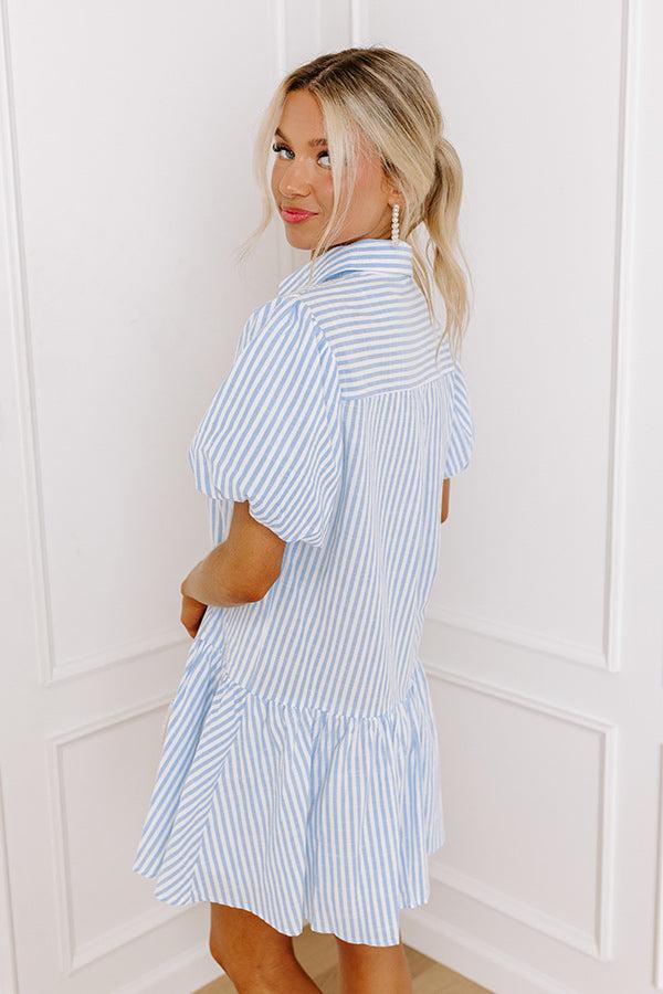 Impressions Clubhouse Chic Stripe Mini Dress