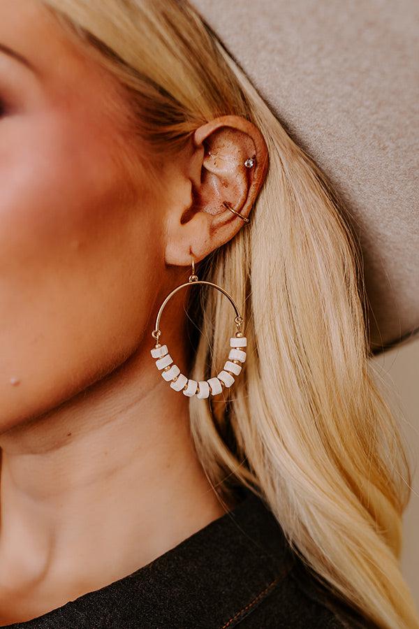 Impressions Coastal Caravan Earrings In Ivory