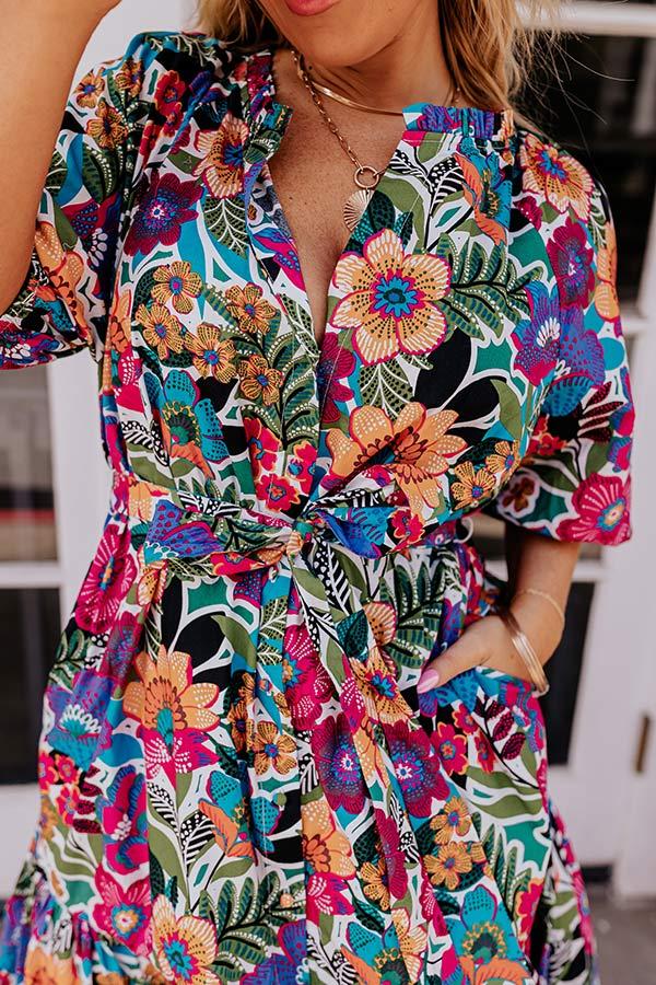 Impressions Coastal Charisma Midi In Green Curves