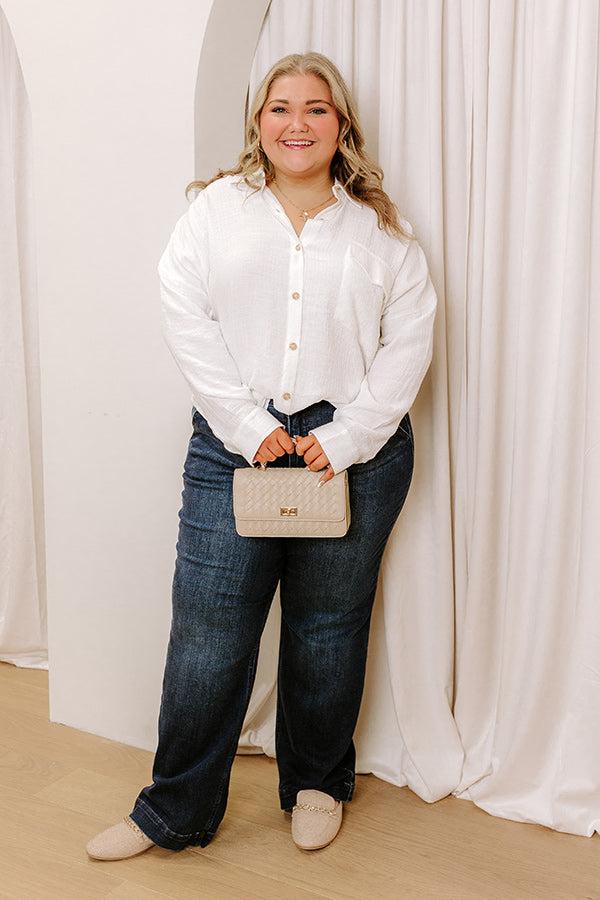 Impressions Coastal Cruise Button Up Curves