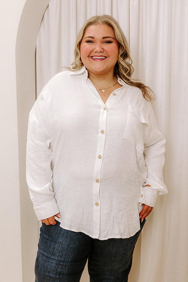 Impressions Coastal Cruise Button Up Curves