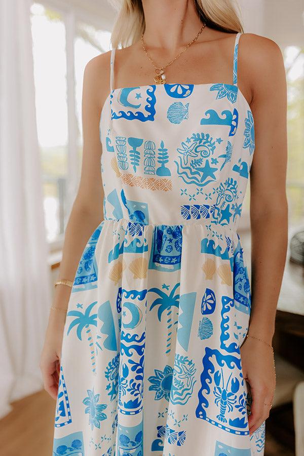 Impressions Coastal Daydream Midi Dress