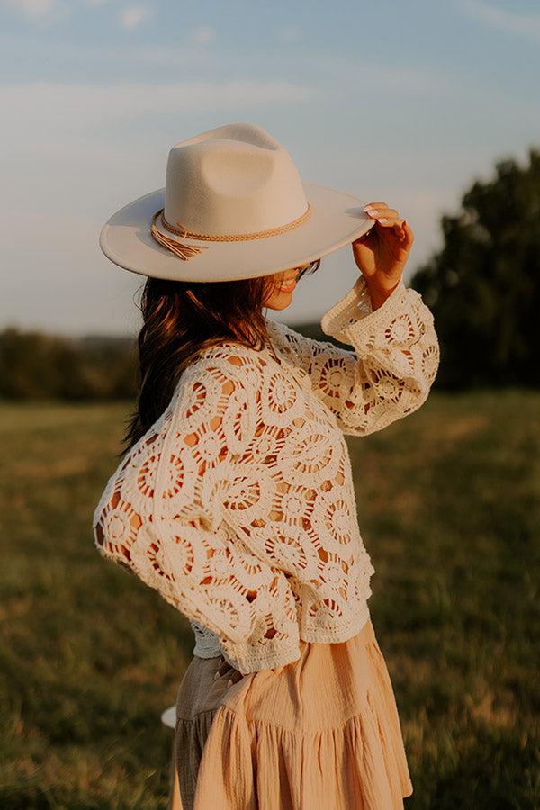 Impressions Coastal Dreams Crochet Top