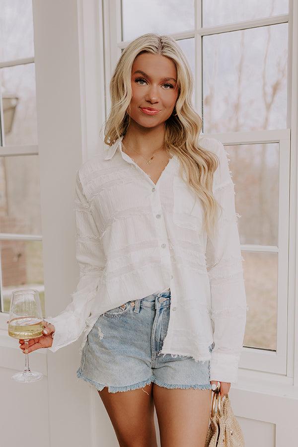 Impressions Coastal Views Button Up