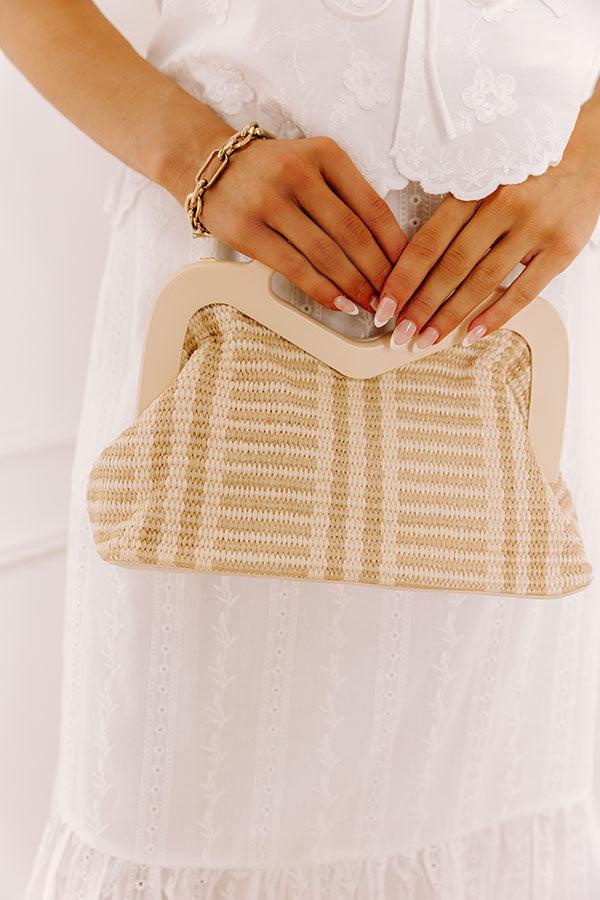 Impressions Coastal Views Woven Purse In Oatmeal