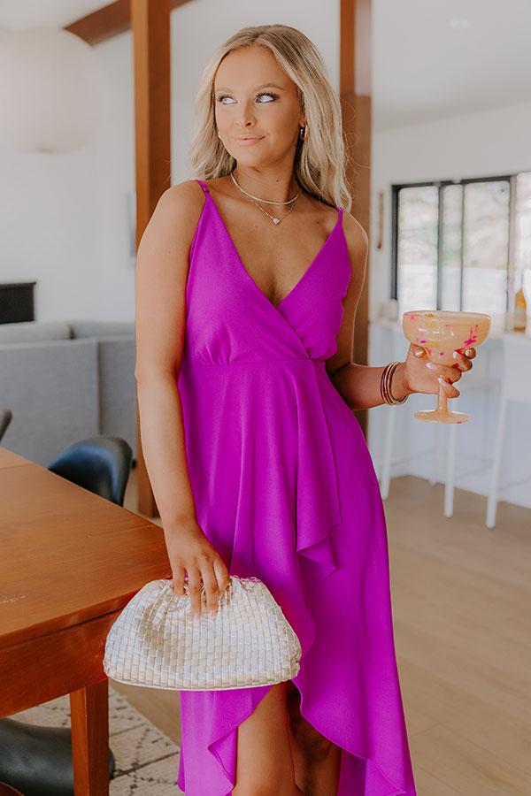 Impressions Cocktails First Midi Dress In Orchid