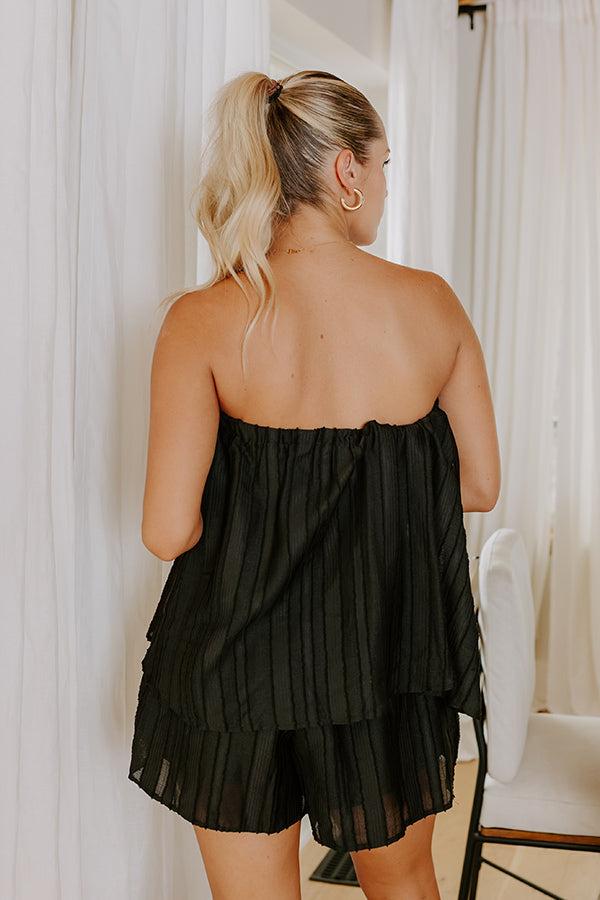 Impressions Cocktails First Romper In Black
