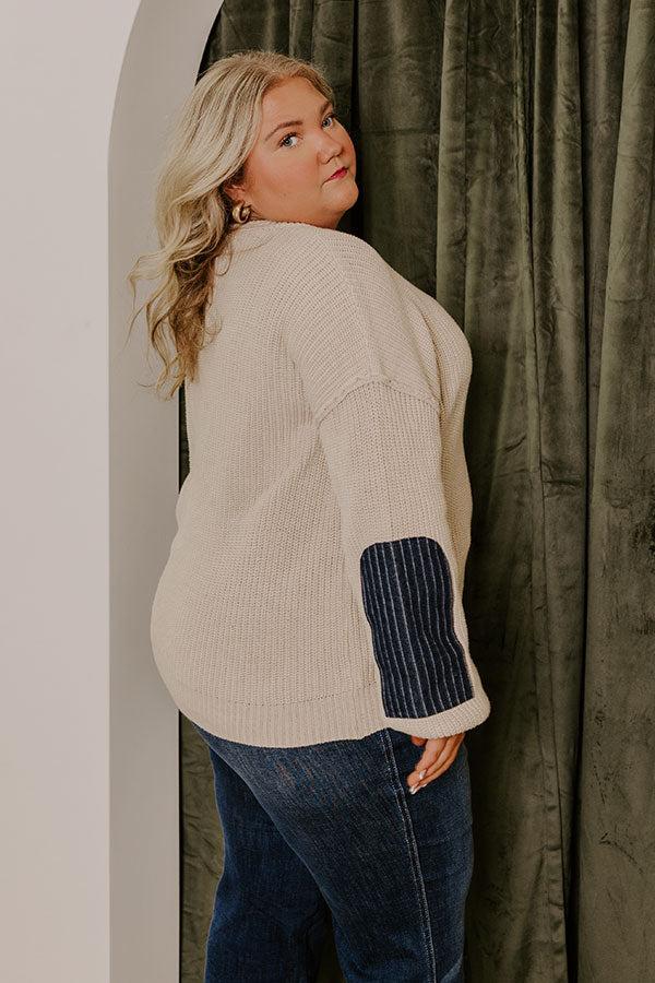 Impressions Coffee Aroma Knit Sweater Curves