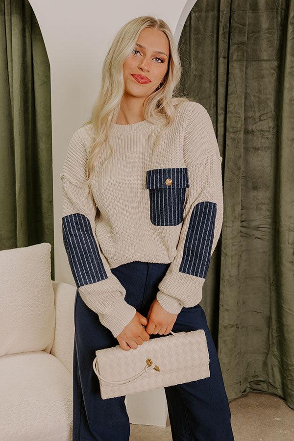 Impressions Coffee Aroma Knit Sweater