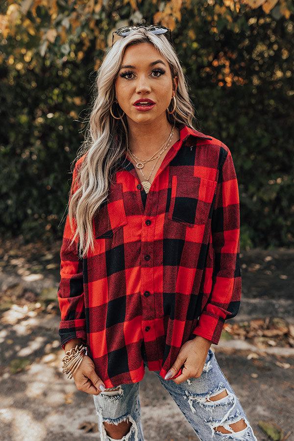 Impressions Colorado Cuddles Flannel In Red