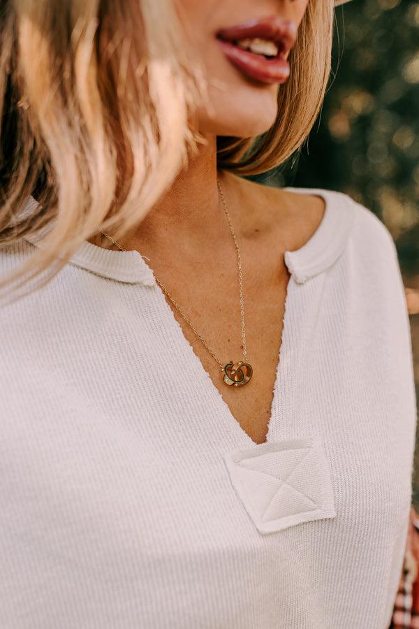 Impressions Composed Charm Necklace In Gold