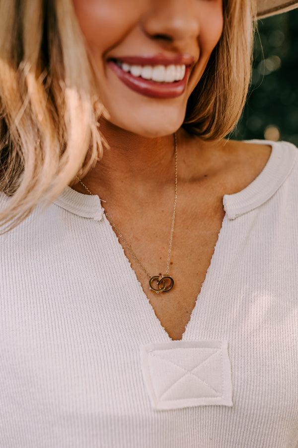 Impressions Composed Charm Necklace In Gold