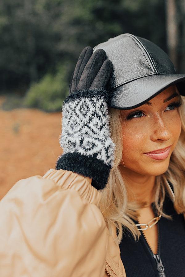 Impressions Cool Touch Tech Gloves In Black