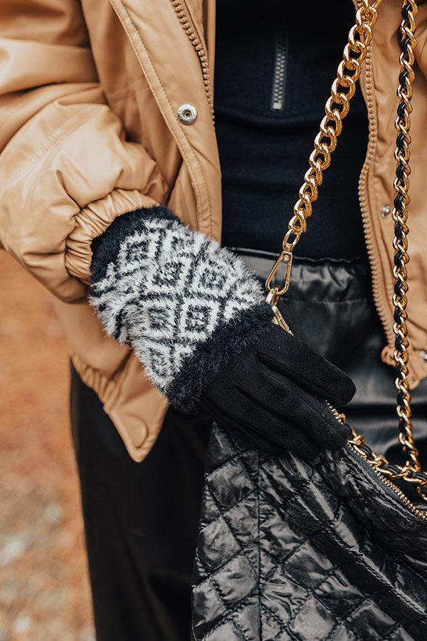 Impressions Cool Touch Tech Gloves In Black