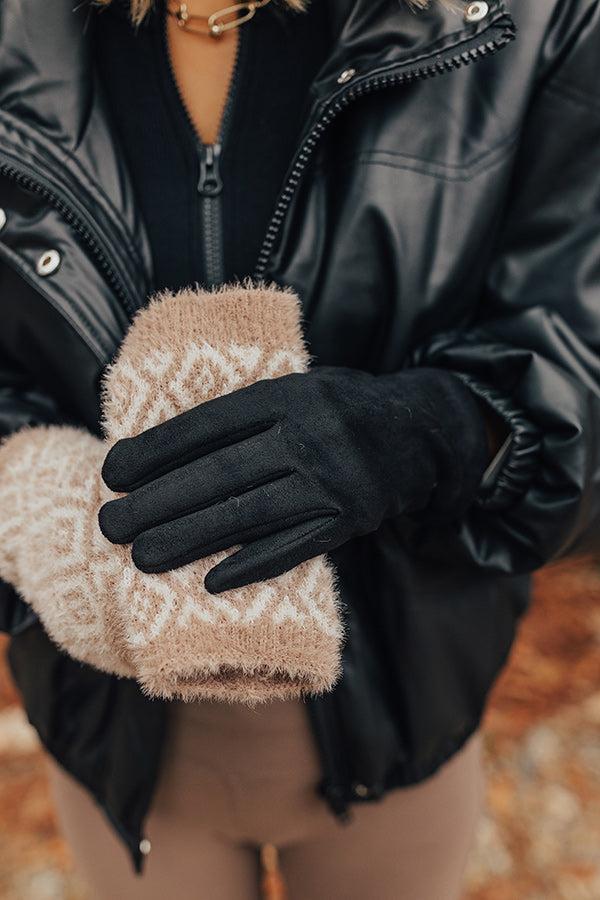 Impressions Cool Touch Tech Gloves In Taupe