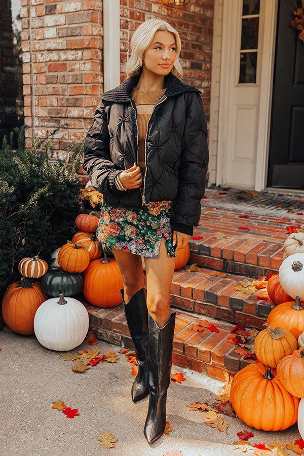 Impressions Cool Weather Puffer Jacket in Black