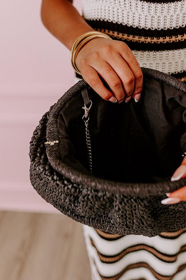 Impressions Coral Cove Woven Crossbody In Black