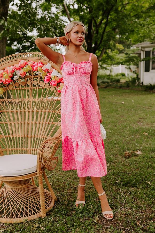 Impressions Cosmos And City Lights Jacquard Midi