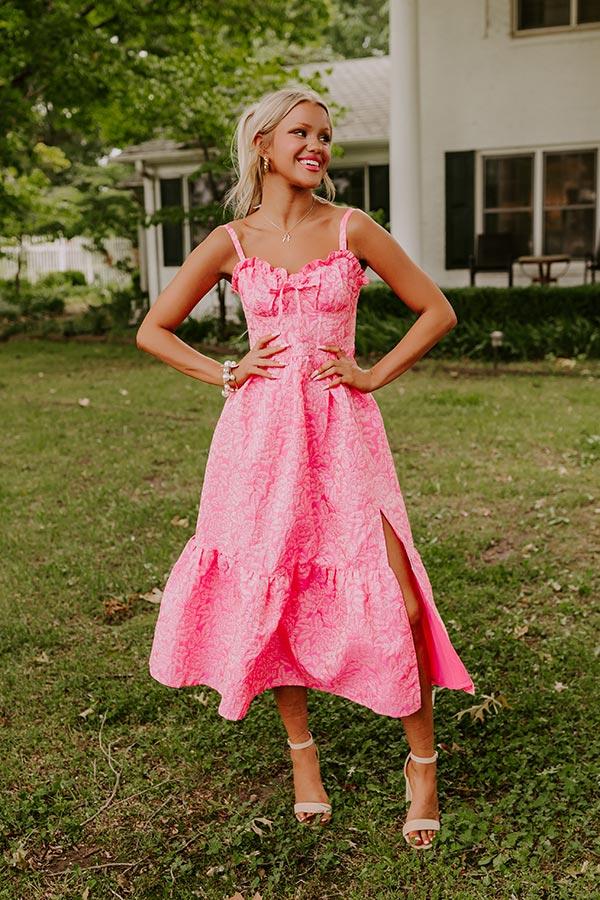 Impressions Cosmos And City Lights Jacquard Midi