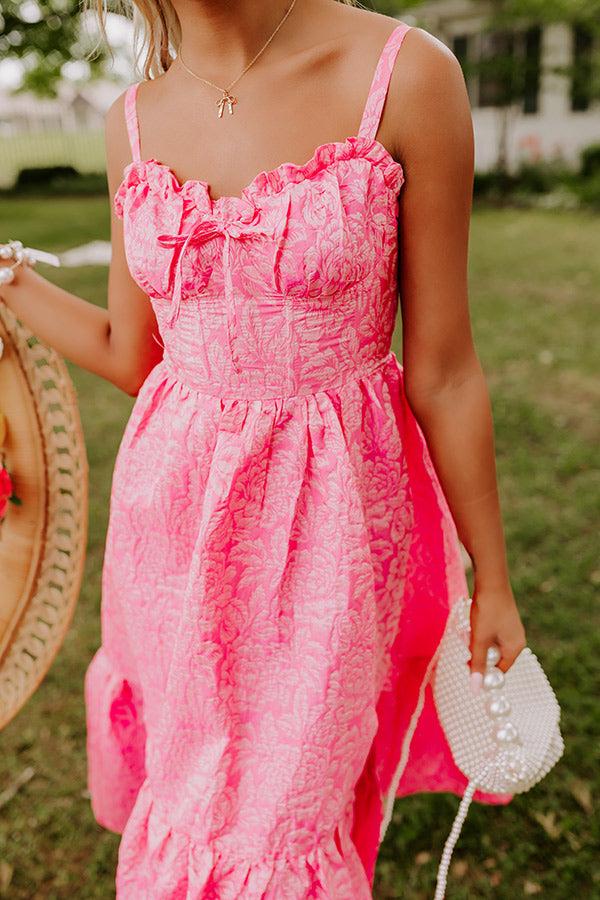 Impressions Cosmos And City Lights Jacquard Midi