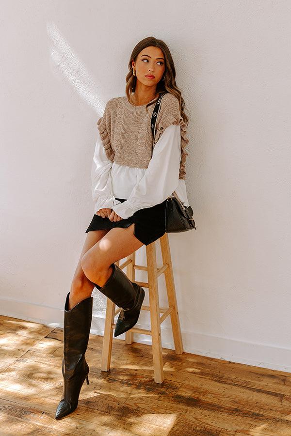 Impressions Cottage Charm Knit Top