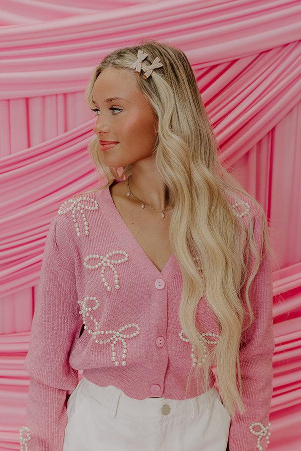 Impressions Country Club Charm Bow Hair Clip Set